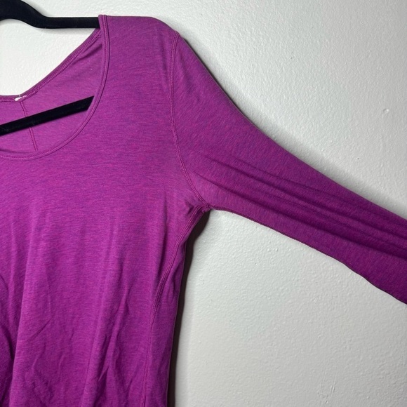 Lululemon Yogini 5 Year Long Sleeve Tee in Heathered Regal Plum - Picture 8 of 12